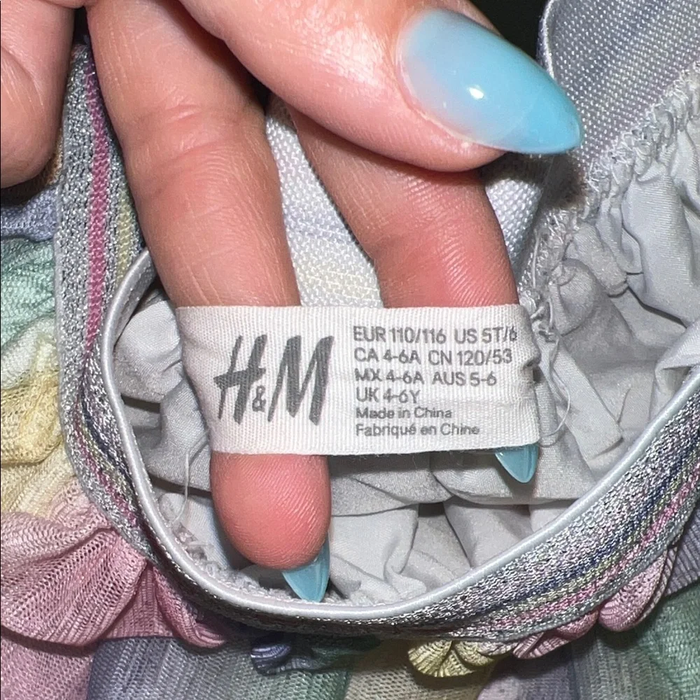 H&M Rainbow Pastel Kids Skirt